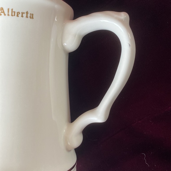 University of Alberta Crest Ceramic Stein Mug w Gold Trim - Picture 5 of 7